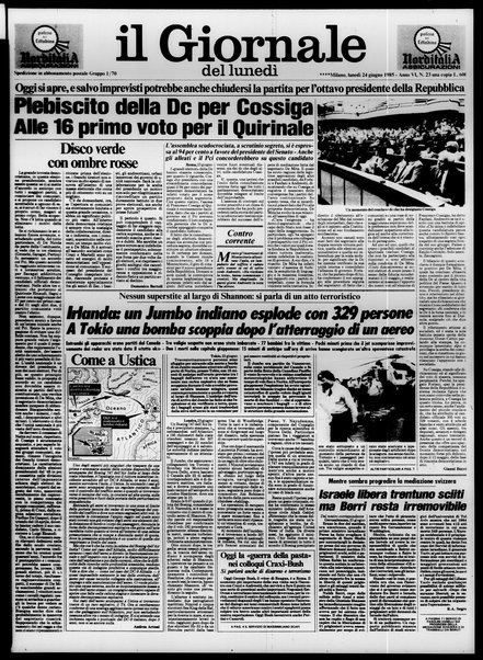 Il giornale del lunedi